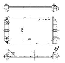 Nrf 56006 - RADIADOR ALU BRAZED BUICK SKYLARK 2