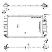 Nrf 56007 - RADIADOR ALU BRAZED BUICK SKYLARK 2