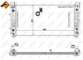 Nrf 56008 - RADIADOR ALU BRAZED CADILLAC ESCALA