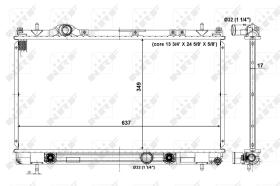 Nrf 56017 - RADIADOR ALU BRAZED DODGE NEON SX 2
