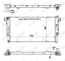 Nrf 56024 - RADIADOR ALU BRAZED DODGE RAM 2500/