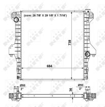 Nrf 56025 - RADIADOR ALU BRAZED DODGE RAM 2500/