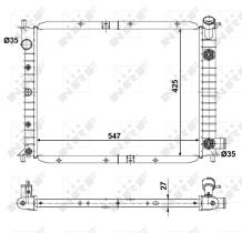 Nrf 56028 - RADIADOR ALU BRAZED MERCURY TRACER