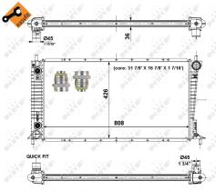 Nrf 56030 - RADIADOR ALU BRAZED FORD EXPEDITION