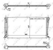 Nrf 56031 - RADIADOR ALU BRAZED FORD EXPEDITION