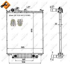 Nrf 56032 - RADIADOR ALU BRAZED FORD EXPLORER 4