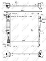 Nrf 56033 - RADIADOR ALU BRAZED FORD EXPLORER S