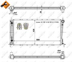 Nrf 56035 - RADIADOR ALU BRAZED FORD F150 4.2L/