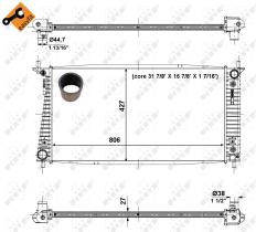 Nrf 56036 - RADIADOR ALU BRAZED FORD F 150 4.2L