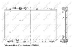 Nrf 56049 - RADIADOR ALU BRAZED HONDA CIVIC 1.8