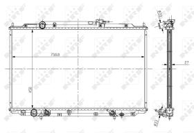 Nrf 56051 - RADIADOR ALU BRAZED HONDA ODYSSEY 3