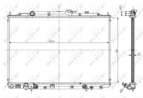 Nrf 56052 - RADIADOR ALU BRAZED HONDA PILOT 3.5