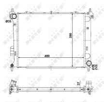 Nrf 56057 - RADIADOR ALU BRAZED HYUNDAI I20 1.4