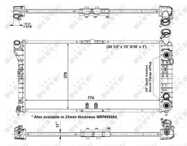 Nrf 56058 - RADIADOR ALU BRAZED CHEVROLET IMPAL