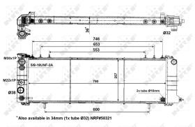 Nrf 56059 - RADIADOR ALU BRAZED JEEP CHEROKEE 2