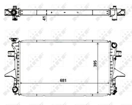 Nrf 56061 - RADIADOR ALU BRAZED MAHINDRA SCORPI