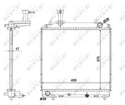 Nrf 56062 - RADIADOR ALU BRAZED MARUTI A STAR 0