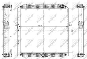 Nrf 56067 - RADIADOR ALU BRAZED MERCEDES AROCS
