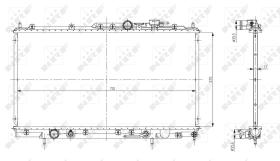 Nrf 56078 - RADIADOR ALU BRAZED MITSUBISHI 2.4