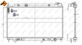 Nrf 56081 - RADIADOR ALU BRAZED NISSAN ALTIMA 3