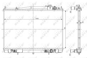 Nrf 56084 - RADIADOR ALU BRAZED NISSAN FRONTIER
