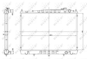 Nrf 56086 - RADIADOR ALU BRAZED NISSAN HARDBODY