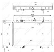 Nrf 56087 - RADIADOR ALU BRAZED NISSAN MAXIMA G