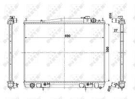 Nrf 56088 - RADIADOR ALU BRAZED NISSAN PATHFIND