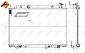 Nrf 56089 - RADIADOR ALU BRAZED NISSAN QUEST 3.