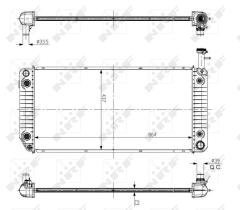 Nrf 56093 - RADIADOR ALU BRAZED OPEL EXPRESS 25