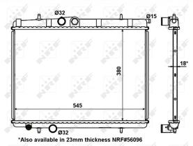 Nrf 56095 - RADIADOR ALU BRAZED PEUGEOT 206 98-
