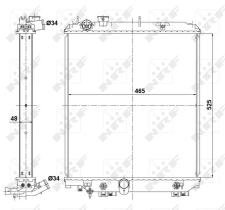 Nrf 56111 - RADIADOR ALU BRAZED TOYOTA DYNA 3.0