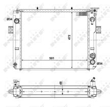 Nrf 56112 - RADIADOR ALU BRAZED TOYOTA FORKLIFT