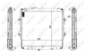 Nrf 56116 - RADIADOR ALU BRAZED TOYOTA HILUX 2.