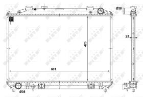 Nrf 56117 - RADIADOR ALU BRAZED TOYOTA LITE ACE