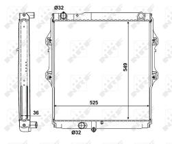 Nrf 56152 - RADIADOR ALU BRAZED TOYOTA HILUX 30