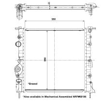 Nrf 56159 - RADIADOR ALU BRAZED RENAULT CLIO 98