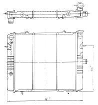 Nrf 573502 - RADIADOR OPEL REKORD E 2.0