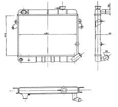 Nrf 57907 - RADIADOR FIAT 132 1600/BERLINA/2000