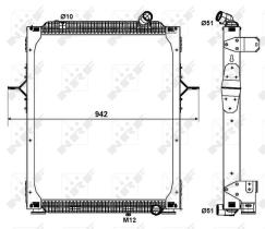 Nrf 579563 - RADIADOR ALU BRAZED RENAULT TRUCKS