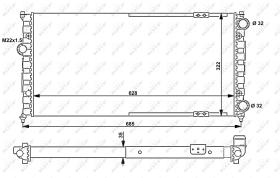 Nrf 58095 - RADIADOR ALU MECHAN SEAT CORDOBA 93