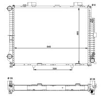 Nrf 58098 - RADIADOR ALU BRAZED MERCEDES E280 9