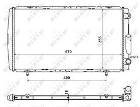 Nrf 58111 - RADIADOR ALU BRAZED RENAULT 21 86-