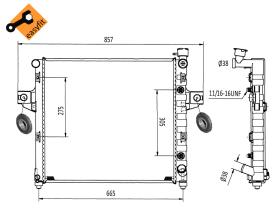 Nrf 58113 - RADIADOR ALU BRAZED JEEP (CHRYSLER)