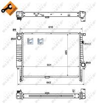 Nrf 58117 - RADIADOR ALU BRAZED BMW M3/Z3 M E36