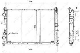Nrf 58123 - RADIADOR ALU MECHAN FIAT COUPE 96-