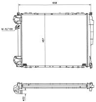 Nrf 58134 - RADIADOR RENAULT SAFRANE-II 2,5 (20