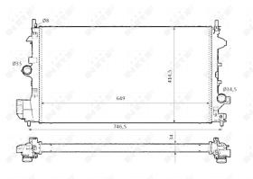 Nrf 58204 - RADIADOR ALU BRAZED FIAT CROMA 05-