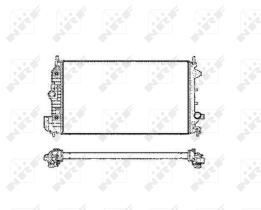 Nrf 58205 - RADIADOR ALU BRAZED FIAT CROMA 05-