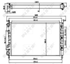 Nrf 58219 - RADIADOR ALU BRAZED FIAT PALIO 96-